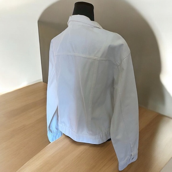 &DENIM Classic White Denim Trucker Jacket - Picture 7 of 10